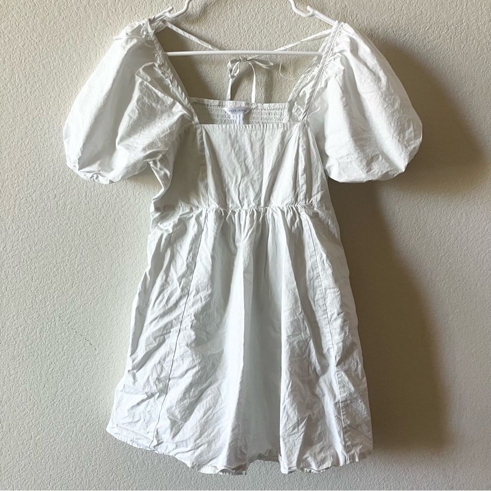 Draper James White Puff Sleeve Cottagecore Prairie Boho Coastal Cowgirl Dress S
